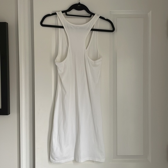 Arden B white t-shirt dress with racer back size medium. Basic t-shirt dress - Picture 8 of 9